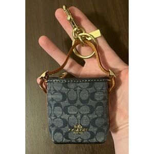 Coach Mini Denim Val Duffle Purse Charm!